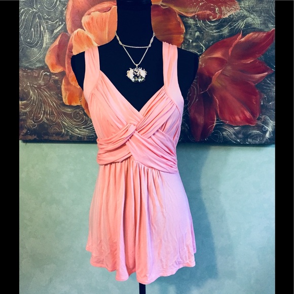 Boston Proper Tops - Boston Proper peach/melon color twisted blouse